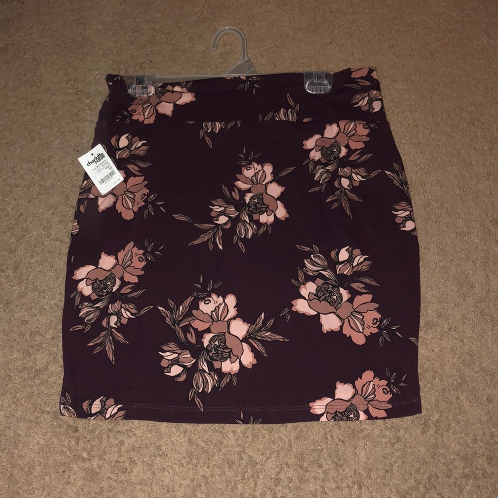 Pink And Dark Purple Flower Dress